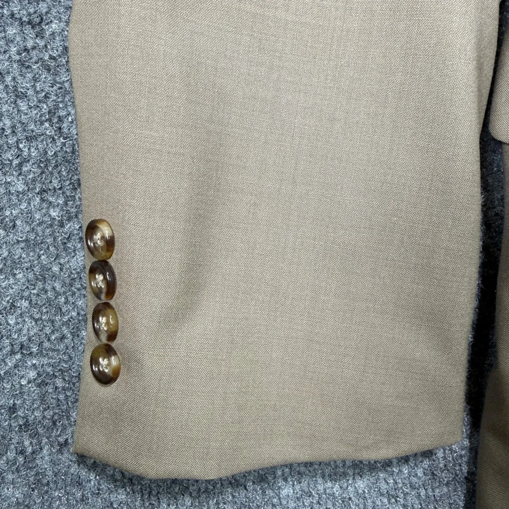 Jos. A. Bank Executive Collection Blazer Mens 42R Tan 100% Wool 2-Button Coat‎
